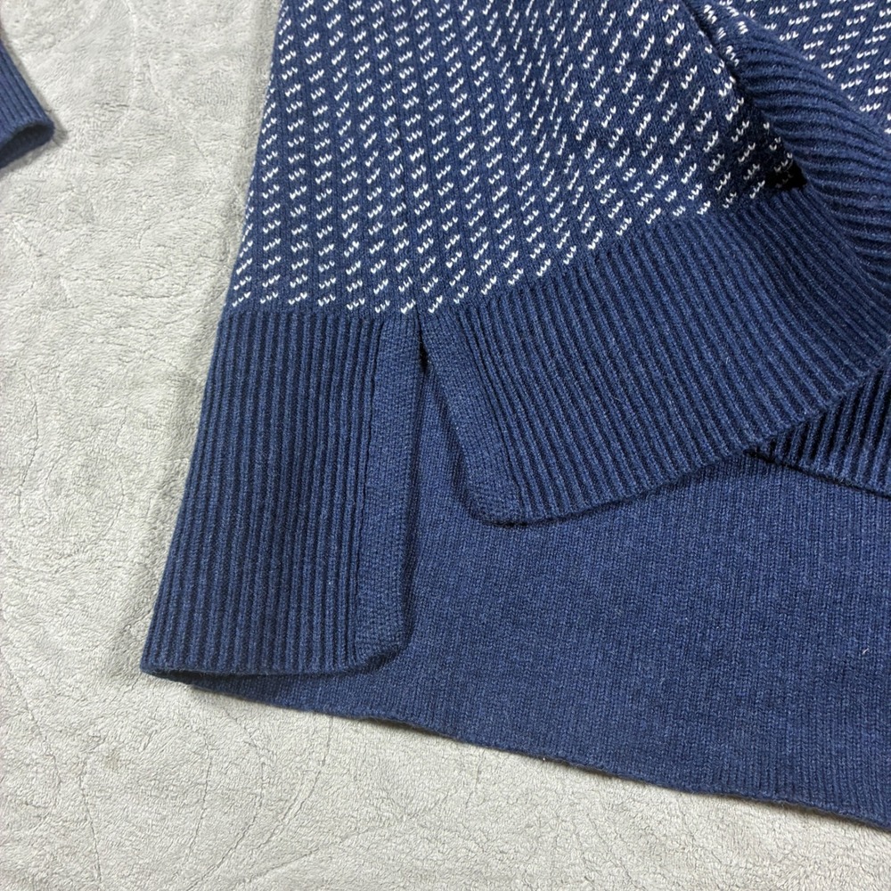LL Bean Womens Birdseye Wicked Soft Cotton Cashmere Sweater Size M Quiet Luxury - Picture 9 of 11